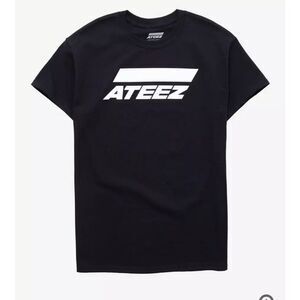Ateez Line Logo‎ T-Shirt Small | Black White Kpop Atiny A-tee-z Graphic Tee